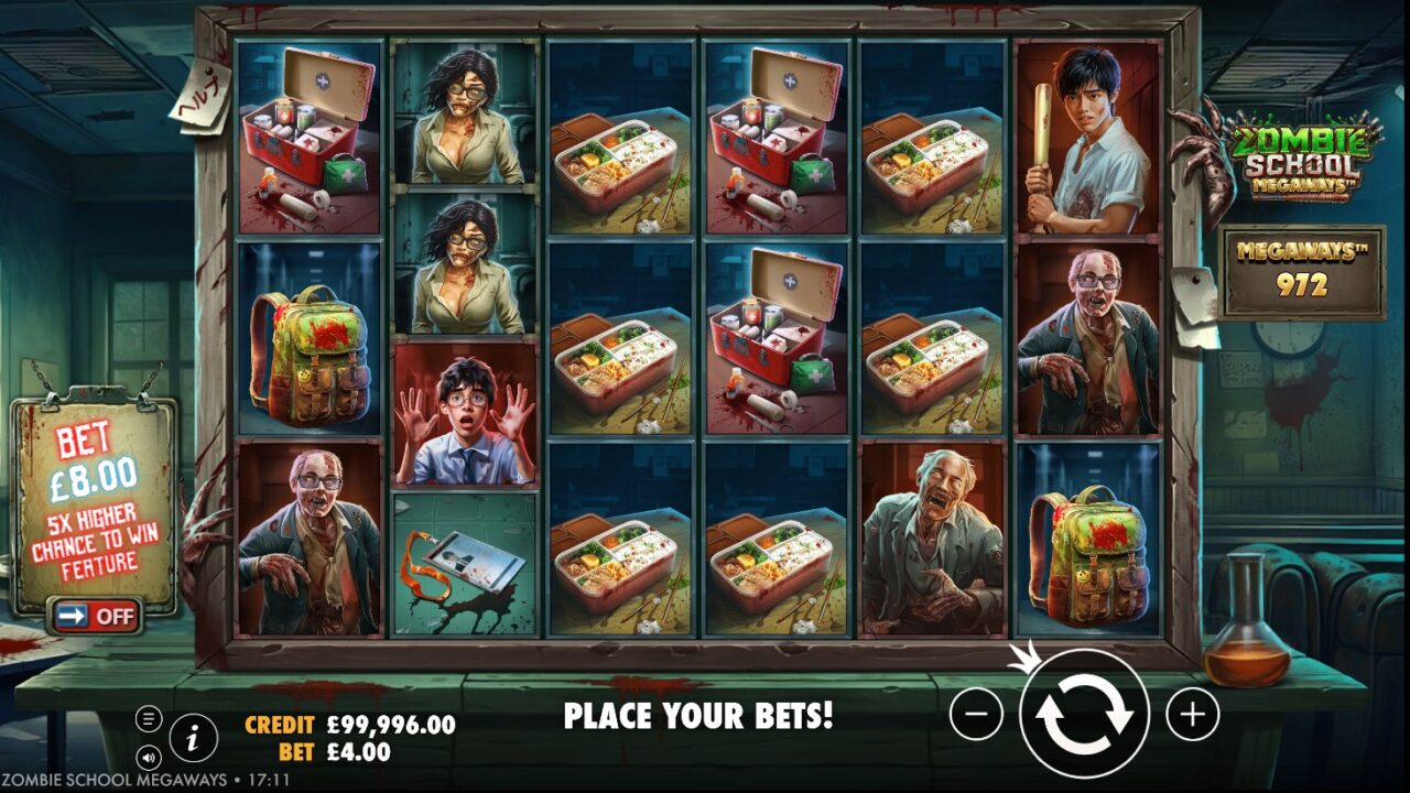 E Vegas Megaways Slot New Release Review Zombie School Megaways Pragmatic Play.jpg